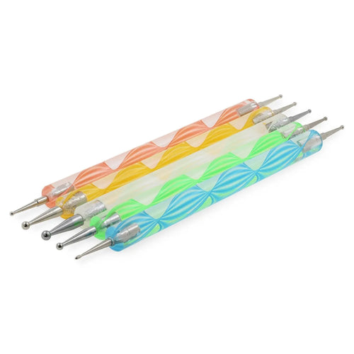 Conjunto de 5 Ferramentas de Pontilhamento Multicoloridas