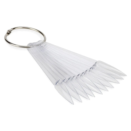 Ventoinha de Exposição de Cor Stiletto Transparente - Pack de 50