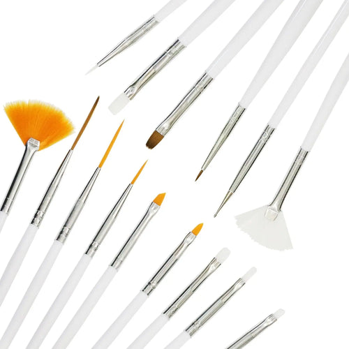 Conjunto de 15 Pincéis para Nail Art