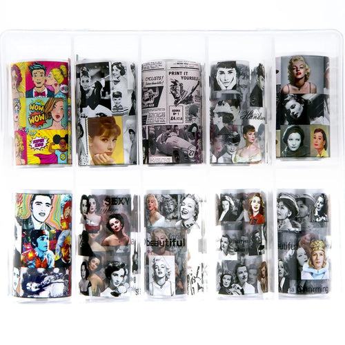 TFS-101 Seleção Pop Art de Folhas de Transferência