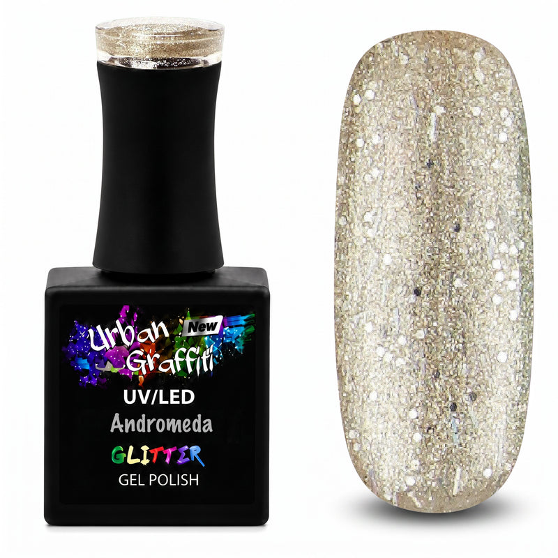 Andromeda - UGGP-A0919 Verniz Gel Urban Graffiti Gold Shimmer 15ml