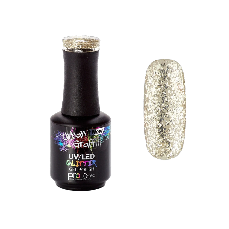 Midas Touch - UGGP-A0914 Verniz Gel Glitter Dourado Graffiti Urbano 15ml